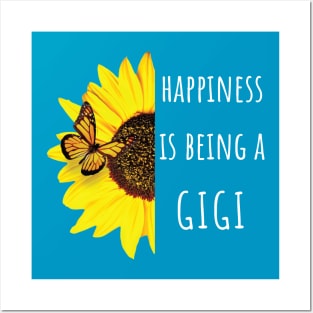 Happiness is Being a Gigi Sunflower Posters and Art